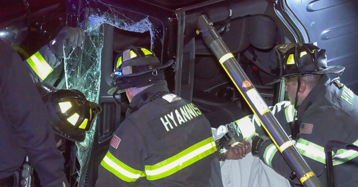 WATCH *** Hyannis Firefighters Pry Trapped Driver from… – Hyannis News ...
